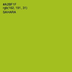 #A2BF1F - Sahara Color Image