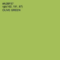 #A2BF57 - Olive Green Color Image