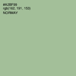 #A2BF99 - Norway Color Image