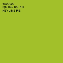 #A2C029 - Key Lime Pie Color Image