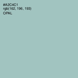 #A2C4C1 - Opal Color Image