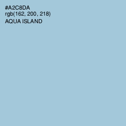 #A2C8DA - Aqua Island Color Image