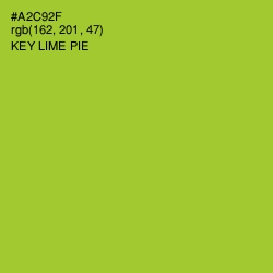 #A2C92F - Key Lime Pie Color Image