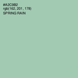 #A2C9B2 - Spring Rain Color Image