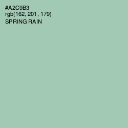 #A2C9B3 - Spring Rain Color Image