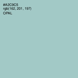 #A2C9C5 - Opal Color Image