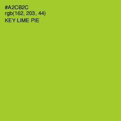 #A2CB2C - Key Lime Pie Color Image