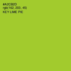 #A2CB2D - Key Lime Pie Color Image