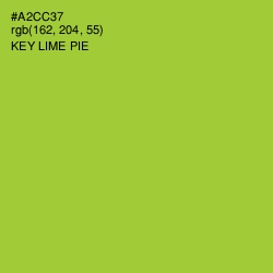 #A2CC37 - Key Lime Pie Color Image