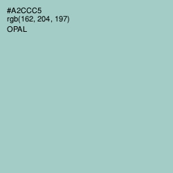 #A2CCC5 - Opal Color Image