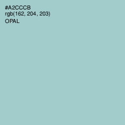 #A2CCCB - Opal Color Image