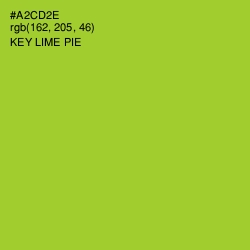 #A2CD2E - Key Lime Pie Color Image