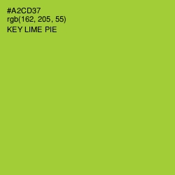 #A2CD37 - Key Lime Pie Color Image