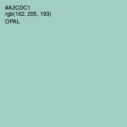 #A2CDC1 - Opal Color Image