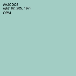 #A2CDC5 - Opal Color Image