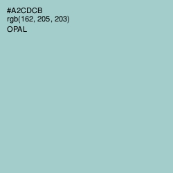 #A2CDCB - Opal Color Image