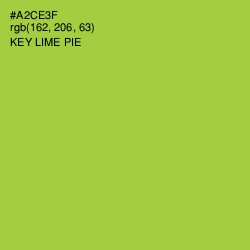 #A2CE3F - Key Lime Pie Color Image