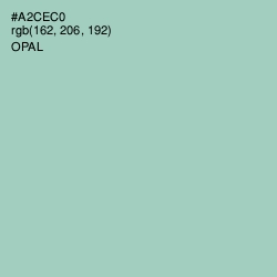 #A2CEC0 - Opal Color Image