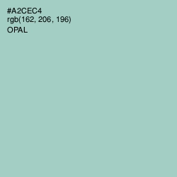 #A2CEC4 - Opal Color Image