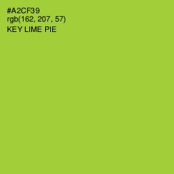 #A2CF39 - Key Lime Pie Color Image