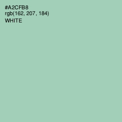 #A2CFB8 - Spring Rain Color Image