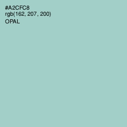 #A2CFC8 - Opal Color Image