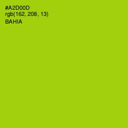 #A2D00D - Bahia Color Image