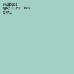 #A2D0C5 - Opal Color Image