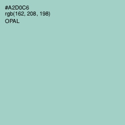 #A2D0C6 - Opal Color Image