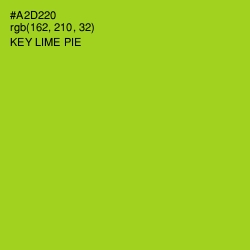 #A2D220 - Key Lime Pie Color Image