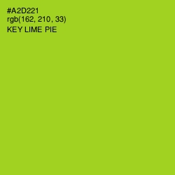 #A2D221 - Key Lime Pie Color Image