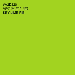 #A2D320 - Key Lime Pie Color Image