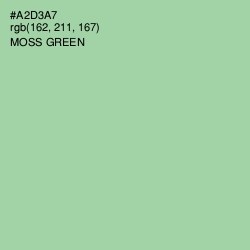 #A2D3A7 - Moss Green Color Image