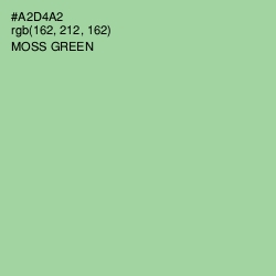 #A2D4A2 - Moss Green Color Image