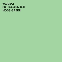 #A2D5A1 - Moss Green Color Image