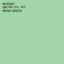 #A2D5A7 - Moss Green Color Image