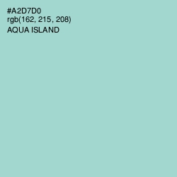 #A2D7D0 - Aqua Island Color Image