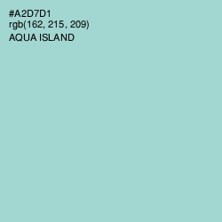 #A2D7D1 - Aqua Island Color Image