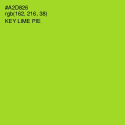 #A2D826 - Key Lime Pie Color Image