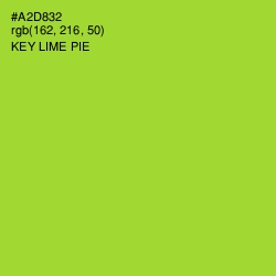 #A2D832 - Key Lime Pie Color Image