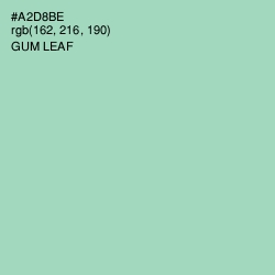 #A2D8BE - Gum Leaf Color Image