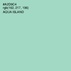 #A2D9C4 - Aqua Island Color Image