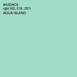 #A2DAC9 - Aqua Island Color Image