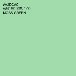 #A2DCAC - Moss Green Color Image