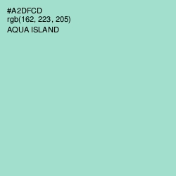 #A2DFCD - Aqua Island Color Image