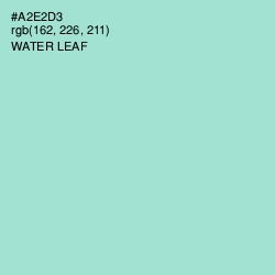 #A2E2D3 - Water Leaf Color Image