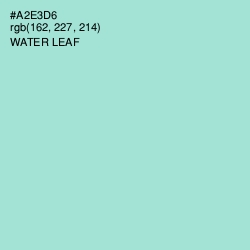 #A2E3D6 - Water Leaf Color Image