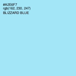 #A2E6F7 - Blizzard Blue Color Image