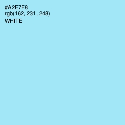 #A2E7F8 - Blizzard Blue Color Image