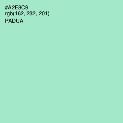 #A2E8C9 - Padua Color Image